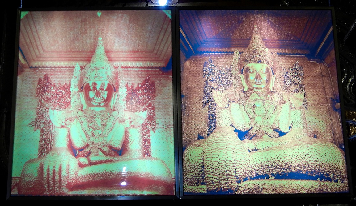 07 Mandalay 022 Mahamuni 11 El Buda en 1984 y 2010