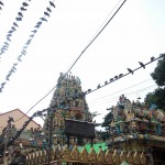 Los pájaros en el templo de Sri Kali de Anawrahta Rd.